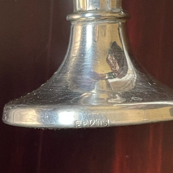 Vintage Silver Plated Art Decor Style Salt & Pepper Shaker Set 6” - Picture 5 of 10